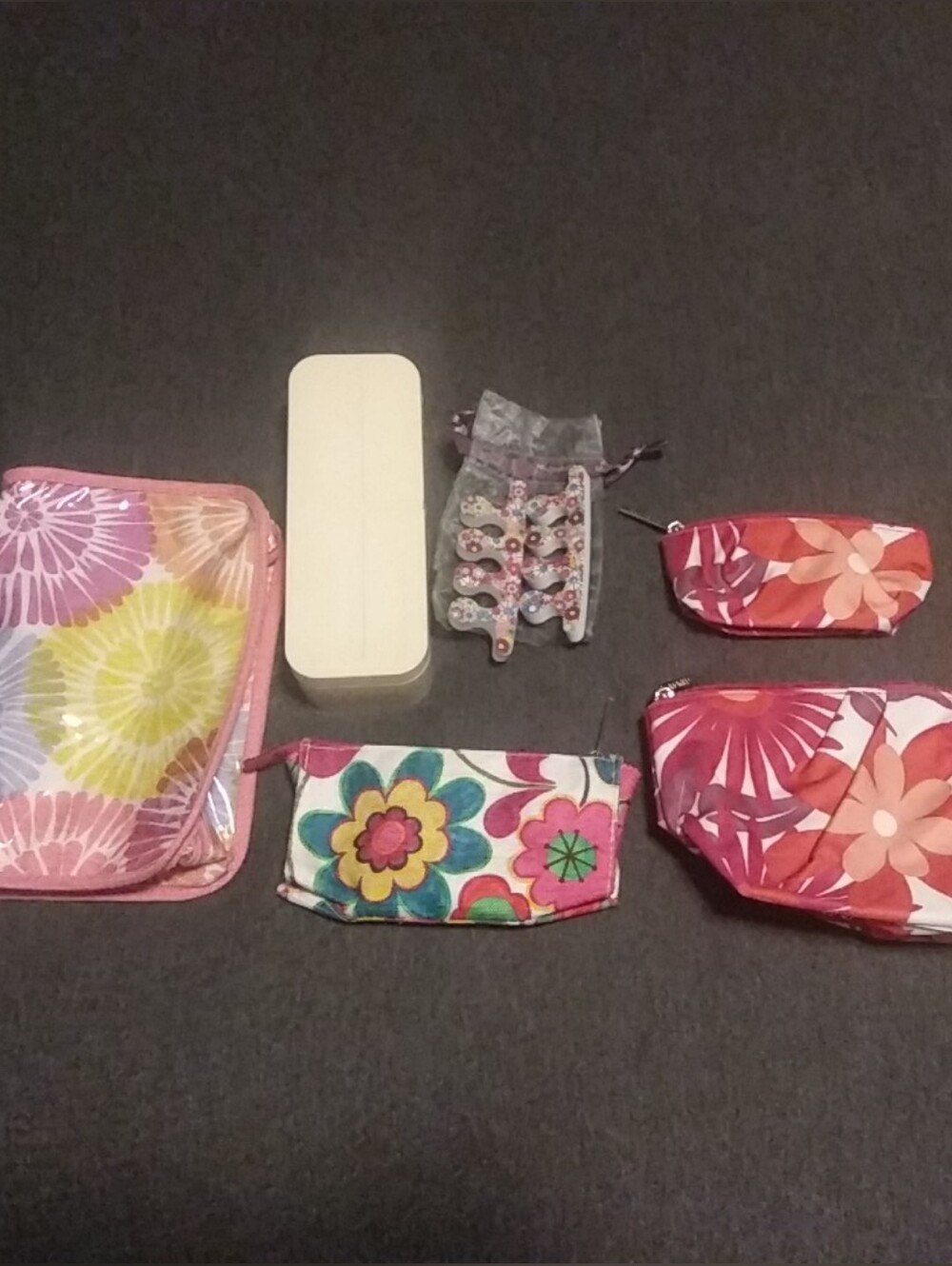 Lot Vintage Clinique Plastic Oblong Makeup Brush Holder Cosmetic Storage Case